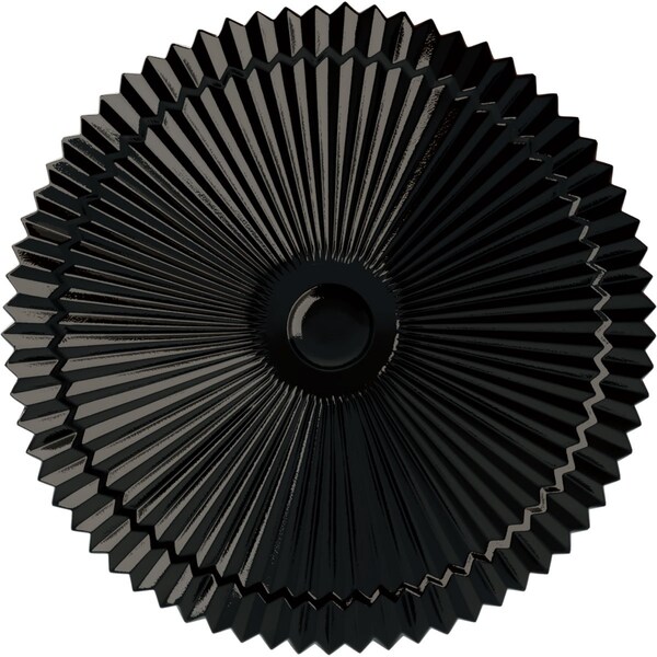Ekena Millwork Shakuras Ceiling Medallion (Fits Canopies up to 5"), Hand-Painted Black Pearl, 24"OD x 3"P CM24SHBPS - main